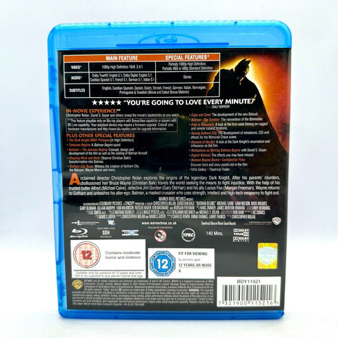 Batman Begins - Blu-Ray DVD DC Comics